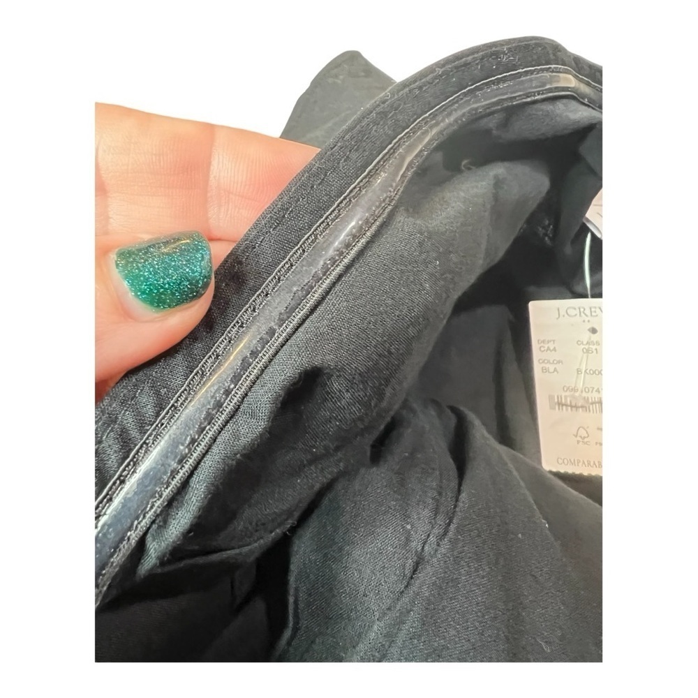 J Crew One Shoulder Cotton Tie Waist Poplin Midi Dress Size 2P & 14 Style CA430 - Picture 9 of 16